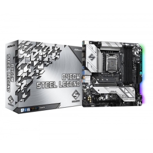 Mainboard|ASROCK|Intel B460 Express|LGA1200|MicroATX|1xPCI-Express 3.0 1x|2xPCI-Express 3.0 16x|1xM.2|Memory DDR4|Memory slots 4|1xHDMI|1xDisplayPort|2xAudio-In|3xAudio-Out|2xUSB 2.0|1xUSB type C|4xUSB 3.2|1xPS/2|1xOptical S/PDIF|1xRJ45|B460MSTEELLEG