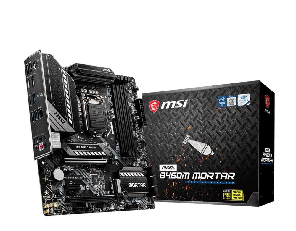 MB B460 S1200 MATX/MAG B460M MORTAR MSI