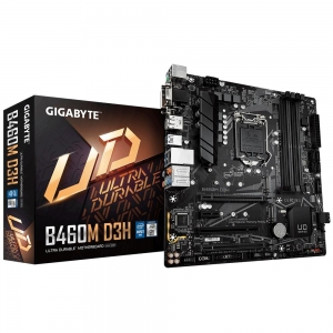 Mainboard|GIGABYTE|Intel B460 Express|LGA1200|MicroATX|1xPCI-Express 1x|2xPCI-Express 16x|1xPCI|2xM.2|Memory DDR4|Memory slots 4|1x15pin D-sub|1xDVI|1xHDMI|1xDisplayPort|2xUSB 2.0|1xUSB type C|3xUSB 3.2|1xPS/2|1xRJ45|6xAudio port|B460MD3H