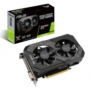 Graphics Card|ASUS|NVIDIA GeForce GTX 1660 SUPER|6 GB|PCIE 3.0 16x|GDDR6|Memory 14002 MHz|GPU 1530 MHz|Dual Slot Fansink|1xDVI|1xHDMI|1xDisplayPort|TUF-GTX1660S-6G-GAMING