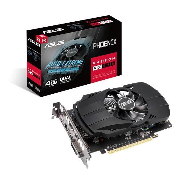 Graphics Card|ASUS|AMD Radeon RX 550|4 GB|128 bit|PCIE 3.0 16x|GDDR5|Memory 6000 MHz|GPU 1183 MHz|Dual Slot Fansink|1xDVI|1xHDMI|1xDisplayPort|PH-RX550-4G-EVO