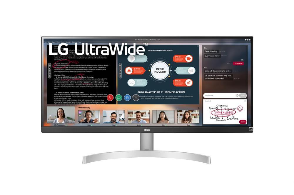 LCD Monitor|LG|29WN600-W|29"|Panel IPS|2560x1080|21:9|75Hz|5 ms|Speakers|Tilt|29WN600-W
