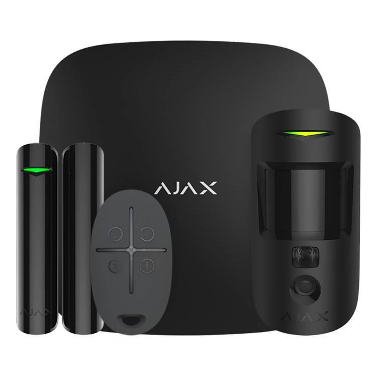 ALARM SECURITY STARTERKIT CAM/PLUS BLACK 20504 AJAX