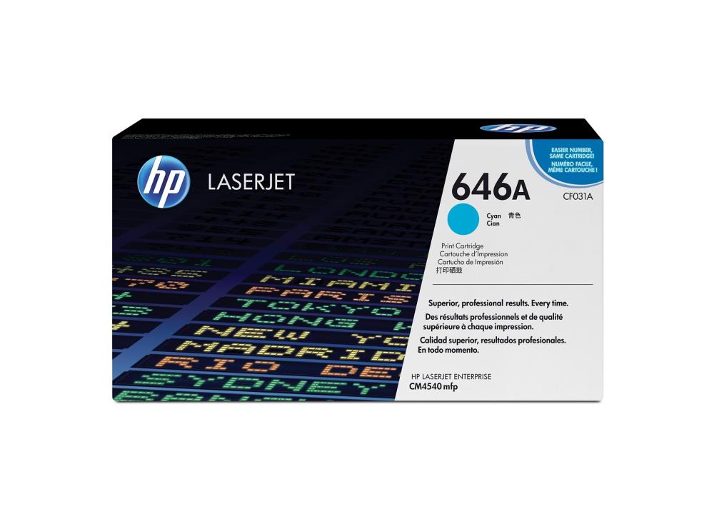 TONER CYAN 646A /CM4540MFP/12.5K CF031A HP