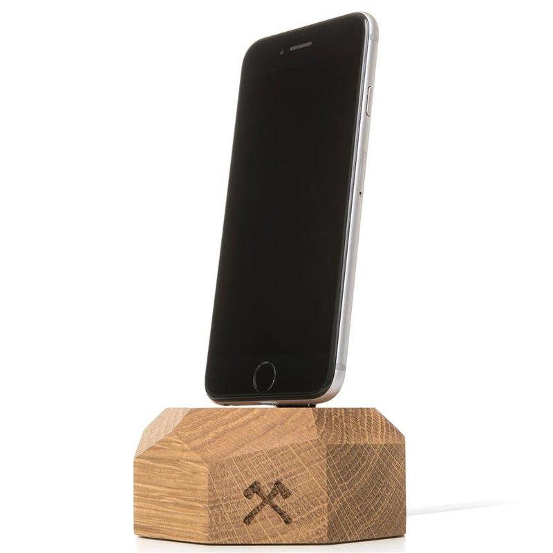 Woodcessories EcoDock Dockstation iPhone 6 / 7 / 8 / X Oak eco182