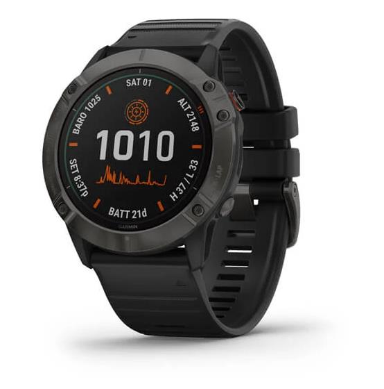 SMARTWATCH FENIX 6X PRO SOLAR/C.GREY/BK 010-02157-21 GARMIN