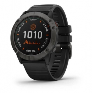 SMARTWATCH FENIX 6X PRO SOLAR/C.GREY/BK 010-02157-21 GARMIN