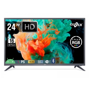 TV Set|GAZER|24"|HD|1366x768|16 GB|Wireless LAN 802.11a/b/g/n|Bluetooth|Android|Graphite|TV24-HS2G
