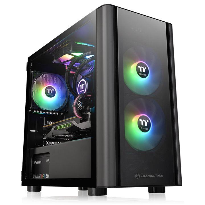 Case|THERMALTAKE|V150 TG|MicroTower|Not included|MicroATX|MiniITX|Colour Black|CA-1R1-00S1WN-00