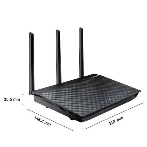 Wireless Router|ASUS|Router|IEEE 802.3u|IEEE 802.11a|IEEE 802.11b|IEEE 802.11g|IEEE 802.11n|IEEE 802.11ac|4x10/100/1000M|LAN \ WAN ports 1|Number of antennas 3|RT-AC66U