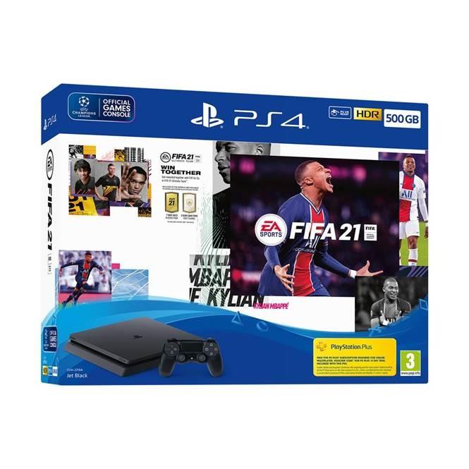 PLAYSTATION 4 CONSOLE 500GB/FIFA21 BLACK CUH-2216A SONY