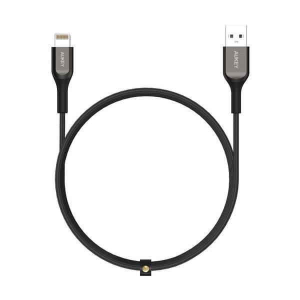 CABLE LIGHTNING TO USB CB-AKL1/1.2M BLACK LLTSN1006373 AUKEY