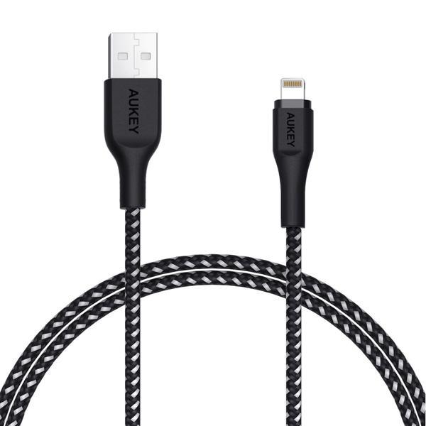 CABLE LIGHTNING TO USB CB-AL1/1.2M BLACK LLTS#148174 AUKEY