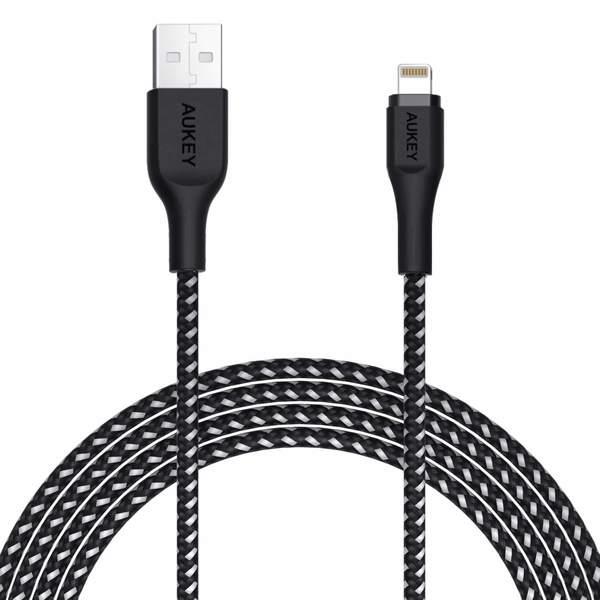 CABLE LIGHTNING TO USB CB-AL2/2M BLACK LLTS#148181 AUKEY