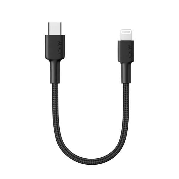 CABLE LIGHTNING TO USB CB-CL12/0.18M BLACK LLTSN1011623 AUKEY