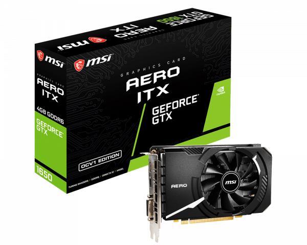 VGA PCIE16 GTX1650 4GB GDDR6/GTX 1650 D6 AERO ITX OCV1 MSI