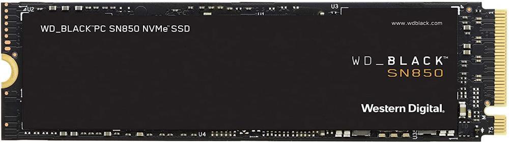 SSD|WESTERN DIGITAL|SN850|1TB|M.2|PCIE|NVMe|Write speed 5300 MBytes/sec|Read speed 7000 MBytes/sec|2.38mm|TBW 600 TB|WDS100T1X0E