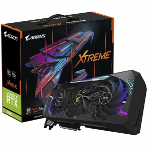 Graphics Card|GIGABYTE|NVIDIA GeForce RTX 3090|24 GB|384 bit|PCIE 4.0 16x|GDDR6X|Memory 19500 MHz|GPU 1860 MHz|3xHDMI|3xDisplayPort|GV-N3090AORUSX-24GD