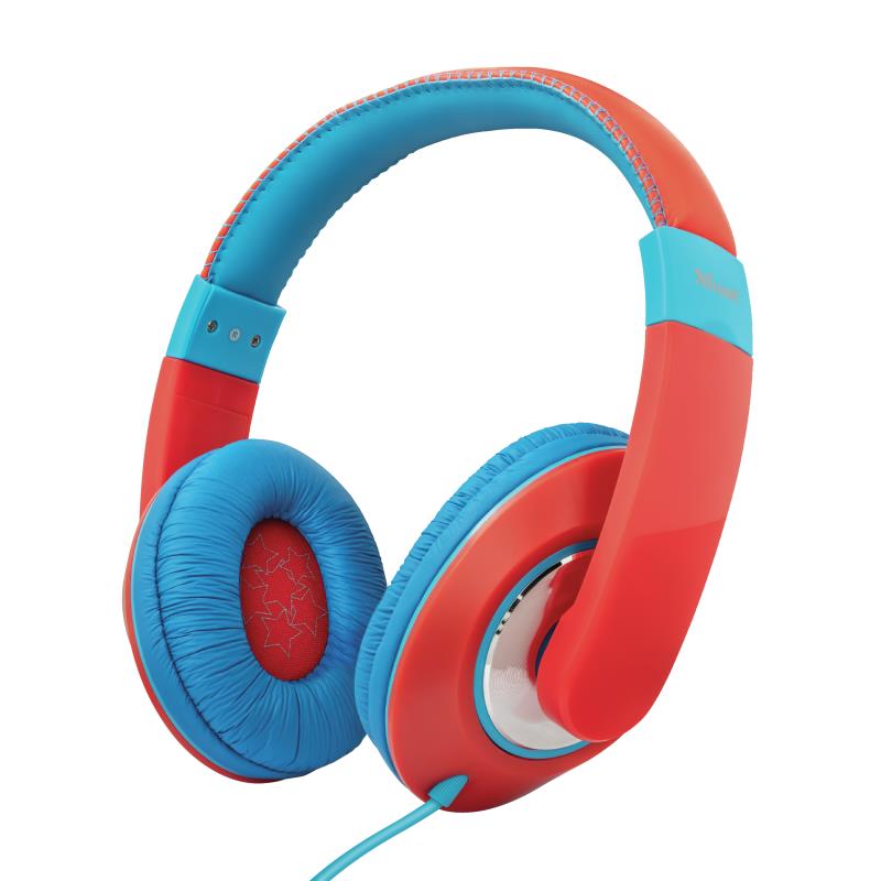 HEADPHONES SONIN KIDS RED/23585 TRUST