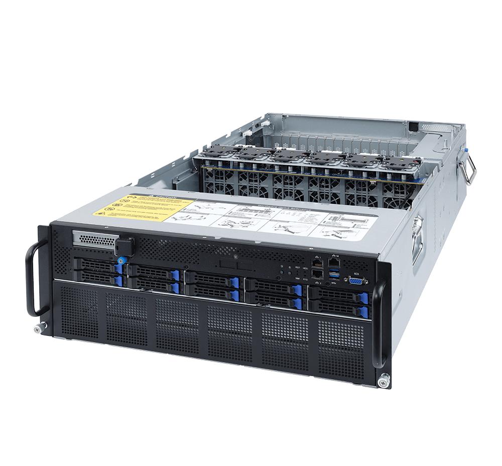 SERVER SYSTEM 4U GPU 10BAY/2X AMD EPYC G482-Z51 GIGABYTE