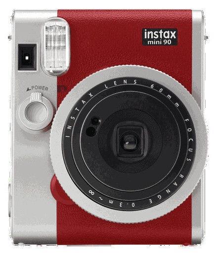 CAMERA INSTANT W/10SH GLOSSY/INSTAX MINI 90 RED FUJIFILM