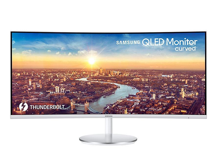 LCD Monitor|SAMSUNG|CJ791|34"|Curved/21 : 9|Panel VA|3440x1440|21:9|100Hz|4 ms|Speakers|Height adjustable|Tilt|Colour Grey|LC34J791WTRXEN