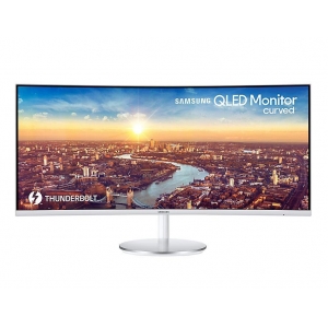 LCD Monitor|SAMSUNG|CJ791|34"|Curved/21 : 9|Panel VA|3440x1440|21:9|100Hz|4 ms|Speakers|Height adjustable|Tilt|Colour Grey|LC34J791WTRXEN