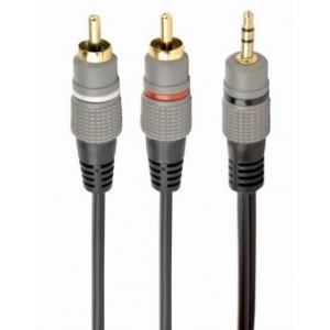 CABLE AUDIO 3.5MM TO 2RCA 5M/GOLD CCA-352-5M GEMBIRD