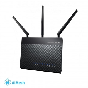 Wireless Router|ASUS|Wireless Router|1900 Mbps|IEEE 802.11a|IEEE 802.11b|IEEE 802.11g|IEEE 802.11n|IEEE 802.11ac|USB 2.0|USB 3.0|1 WAN|4x10/100/1000M|Number of antennas 3|RT-AC68U