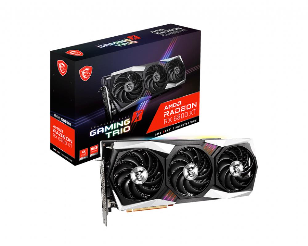 Graphics Card|MSI|AMD Radeon RX 6800 XT|16 GB|256 bit|PCIE 4.0 16x|GDDR6|1xHDMI|3xDisplayPort|RX6800XTGAMXTRIO16G