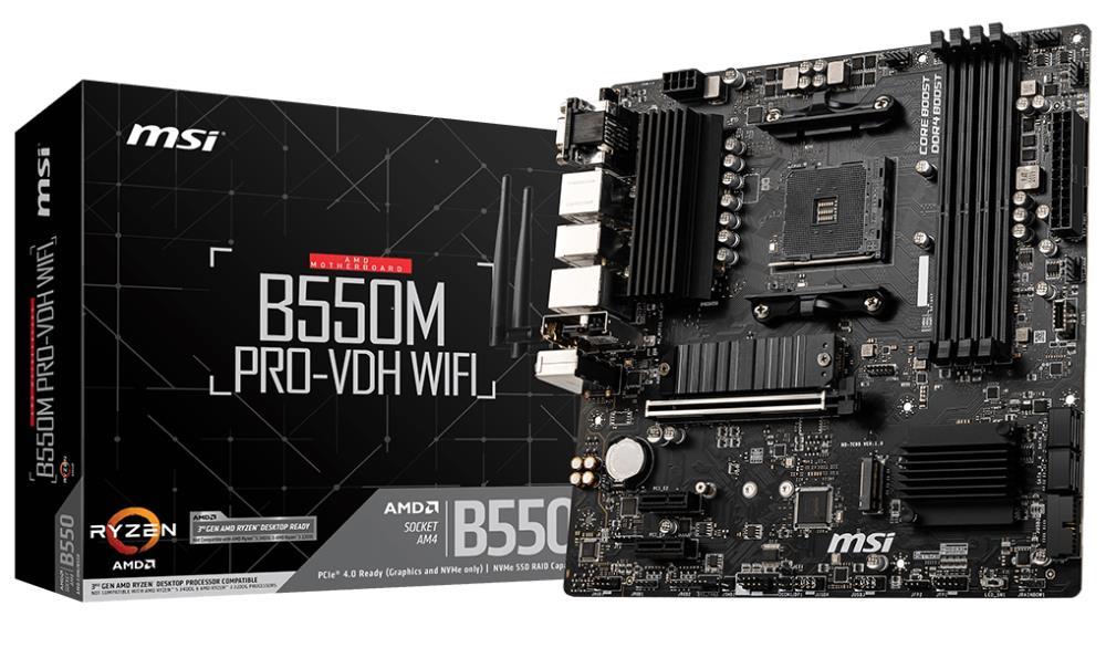 MB AMD B550 SAM4 MATX/B550M PRO-VDH MSI