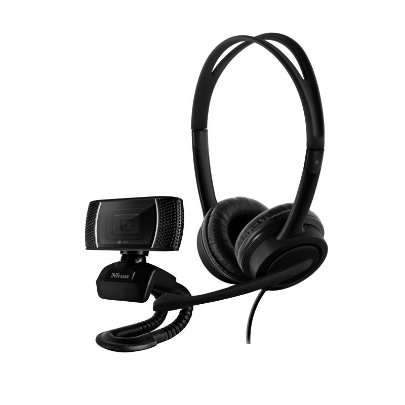 CAMERA WEBCAM + HEADSET DOBA/2IN1 SET 24036 TRUST