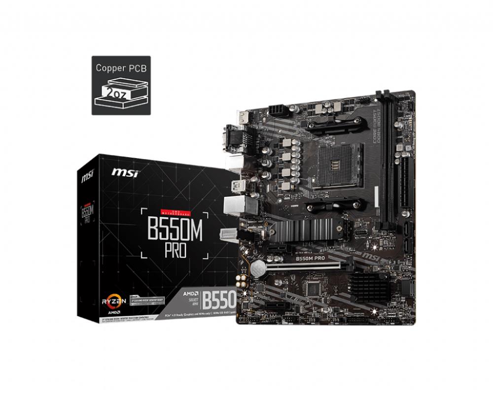 MB AMD B550 SAM4 MATX/B550M PRO MSI