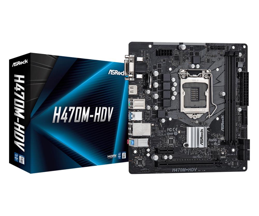 MB H470 S1200 MATX/H470M-HDV ASROCK