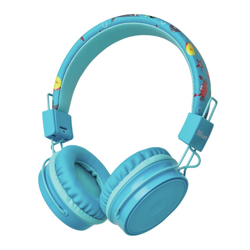 HEADSET COMI BT KIDS WRL/BLUE 23607 TRUST