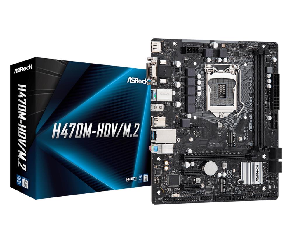 MB H470 S1200 MATX/H470M-HDV/M.2 ASROCK