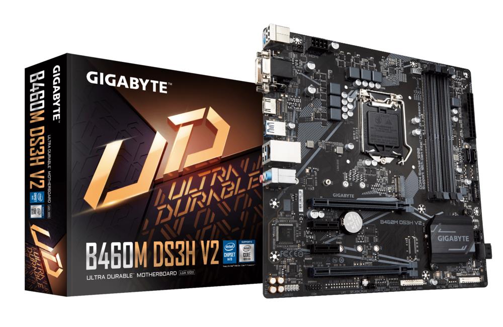 Mainboard|GIGABYTE|Intel H470 Express|LGA1200|MicroATX|2xPCI-Express 3.0 1x|1xPCI-Express 3.0 4x|1xPCI-Express 3.0 16x|1xM.2|1x15pin D-sub|1xDVI|1xHDMI|2xAudio-In|1xAudio-Out|2xUSB 2.0|3xUSB 3.2|1xPS/2|1xRJ45|B460MDS3HV2