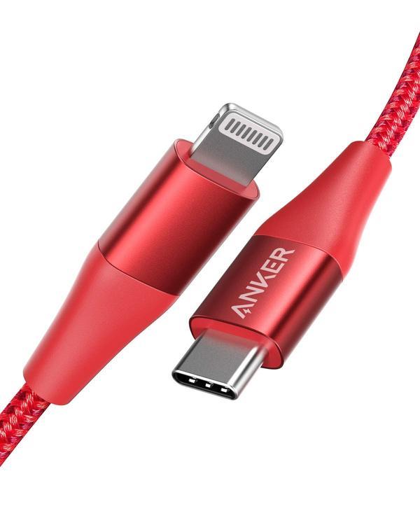 CABLE LIGHTNING TO USB-C 0.9M/RED A8652H91 ANKER