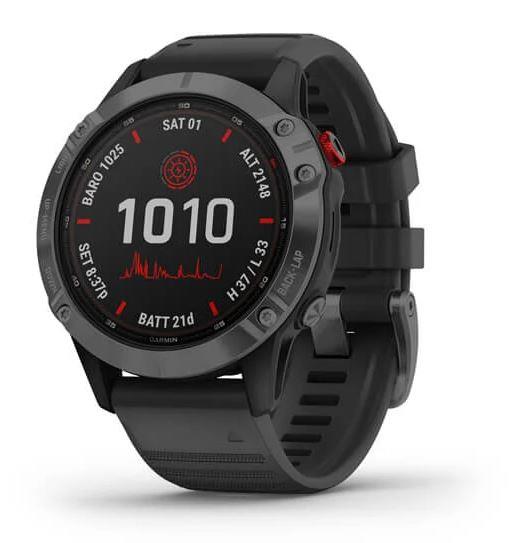 SMARTWATCH FENIX 6 PRO SOLAR/GRAY/BLACK 010-02410-15 GARMIN