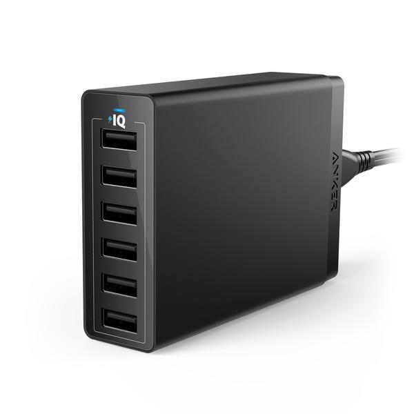 MOBILE CHARGER WALL POWERPORT/6P 60W A2123L12 ANKER