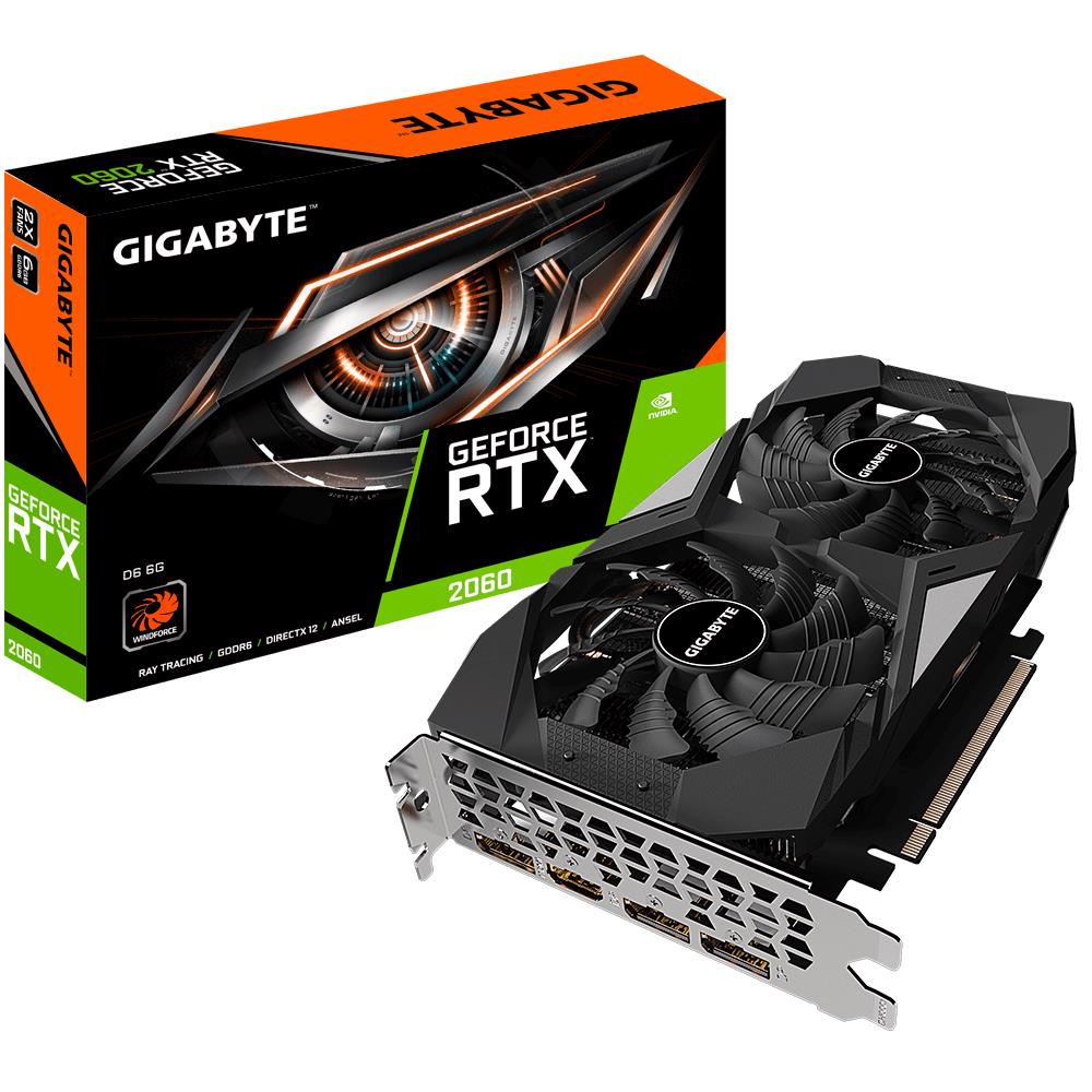 VGA PCIE16 RTX2060 6GB GDDR6/GV-N2060D6-6GD V2.0 GIGABYTE