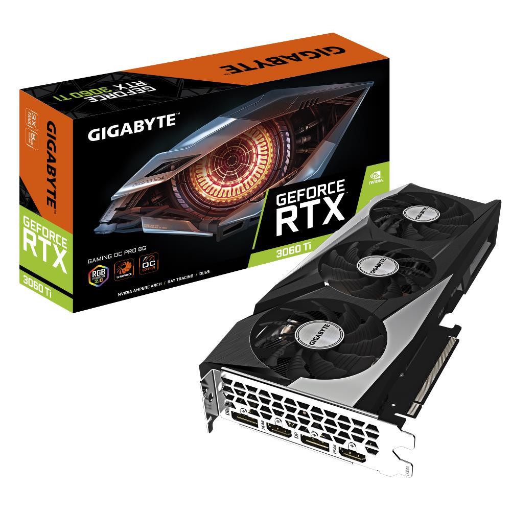 VGA PCIE16 RTX3060TI 8GB LHR/N306TGAMOC PRO8GD 3.0 GIGABYTE