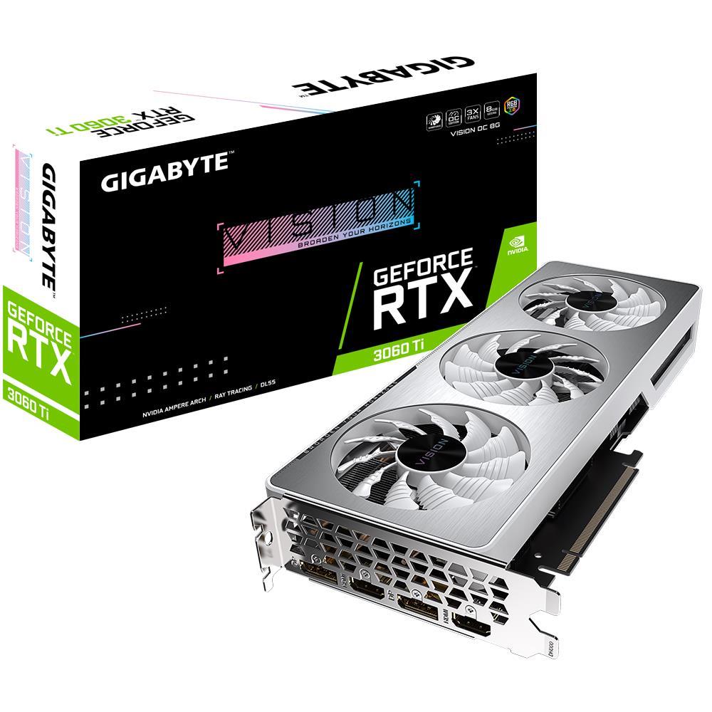 VGA PCIE16 RTX3060TI 8GB LHR/N306TVISION OC-8GD 2 GIGABYTE