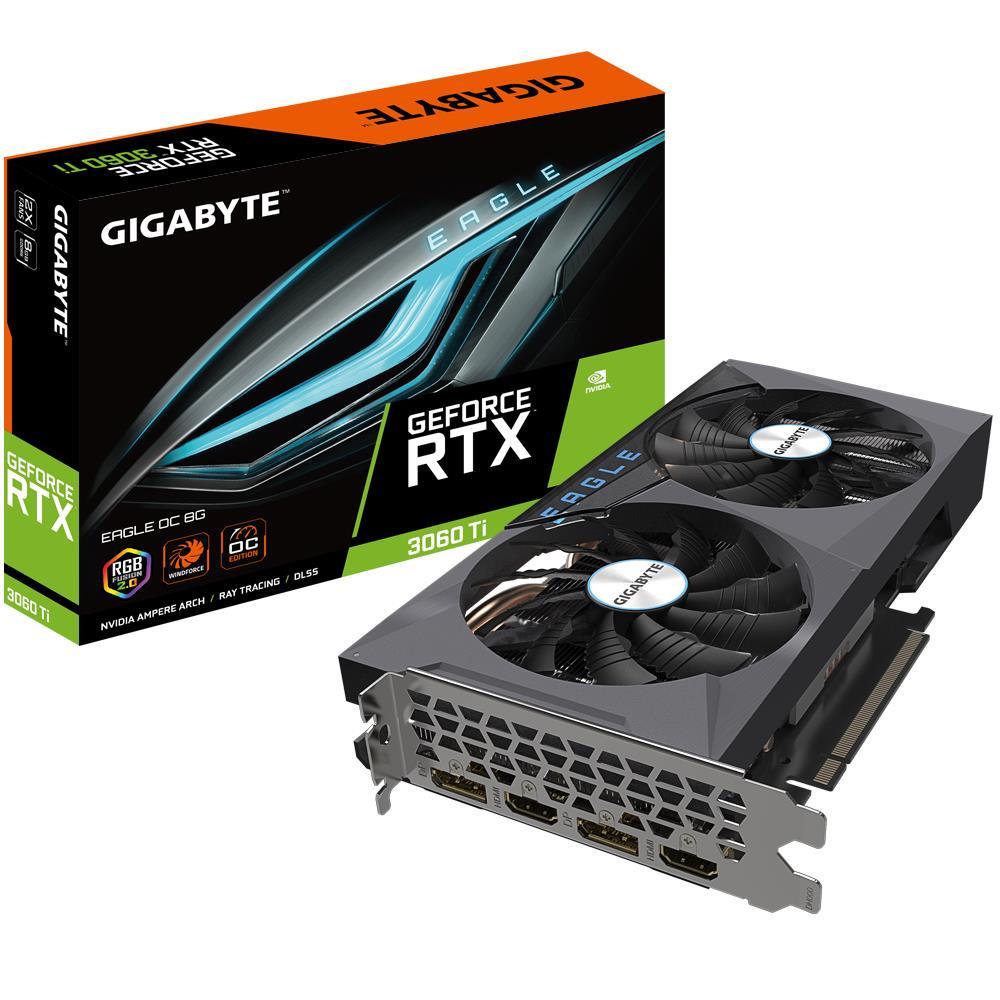 VGA PCIE16 RTX3060TI 8GB LHR/N306TEAGLE OC-8GD 2.0 GIGABYTE