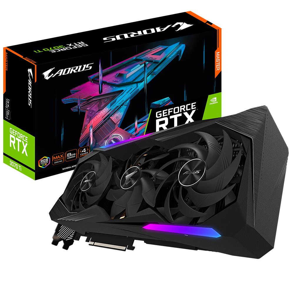 Graphics Card|GIGABYTE|NVIDIA GeForce RTX 3070 Ti|8 GB|256 bit|PCIE 4.0 16x|GDDR6X|Memory 19000 MHz|GPU 1875 MHz|3xHDMI|3xDisplayPort|GV-N307TAORUSM-8GD