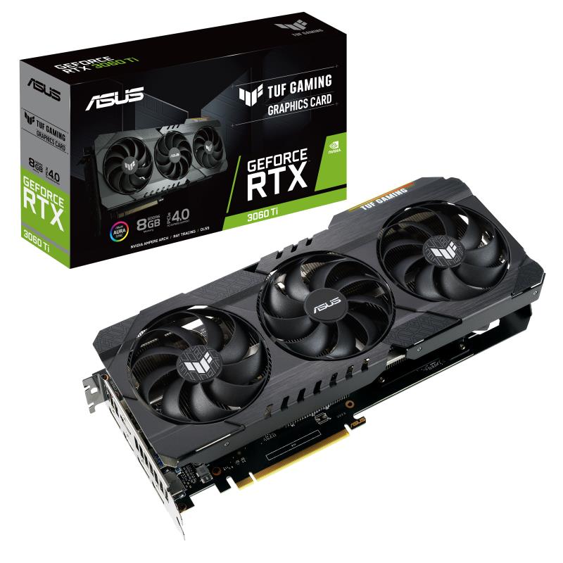 VGA PCIE16 RTX3060TI 8GB GDDR6/TUF-RTX3060TI-8G-V2-GAM ASUS