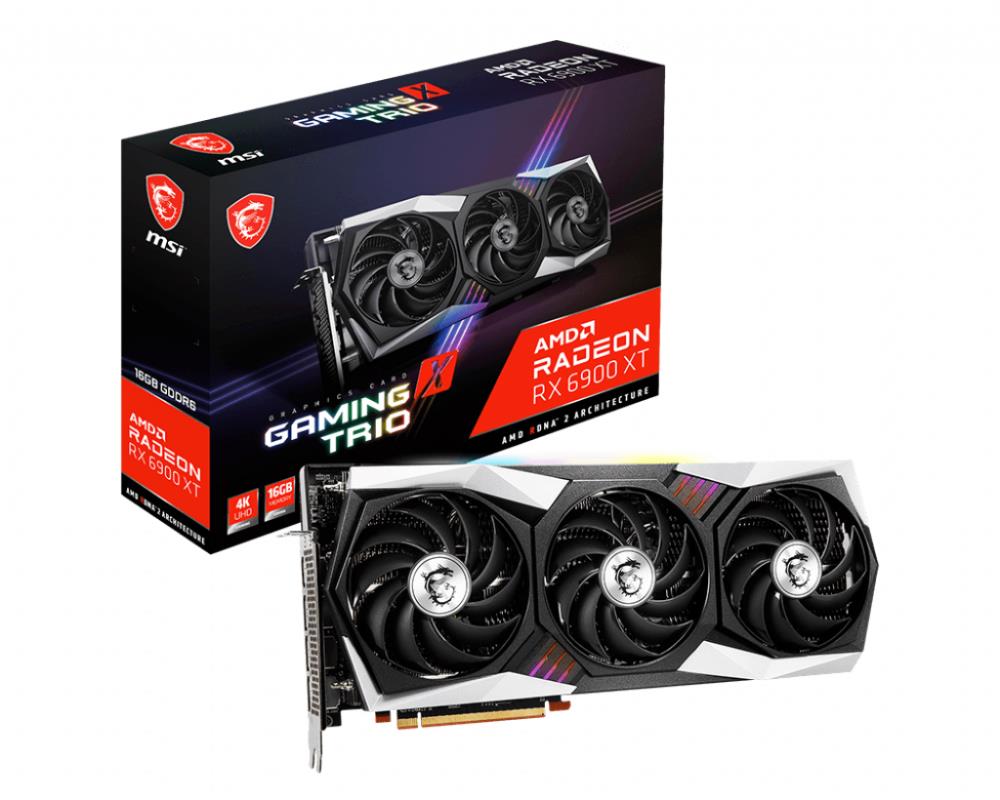 Graphics Card|MSI|AMD Radeon RX 6900 XT|16 GB|256 bit|PCIE 4.0 16x|GDDR6|RX6900XTGAMXTRIO16G