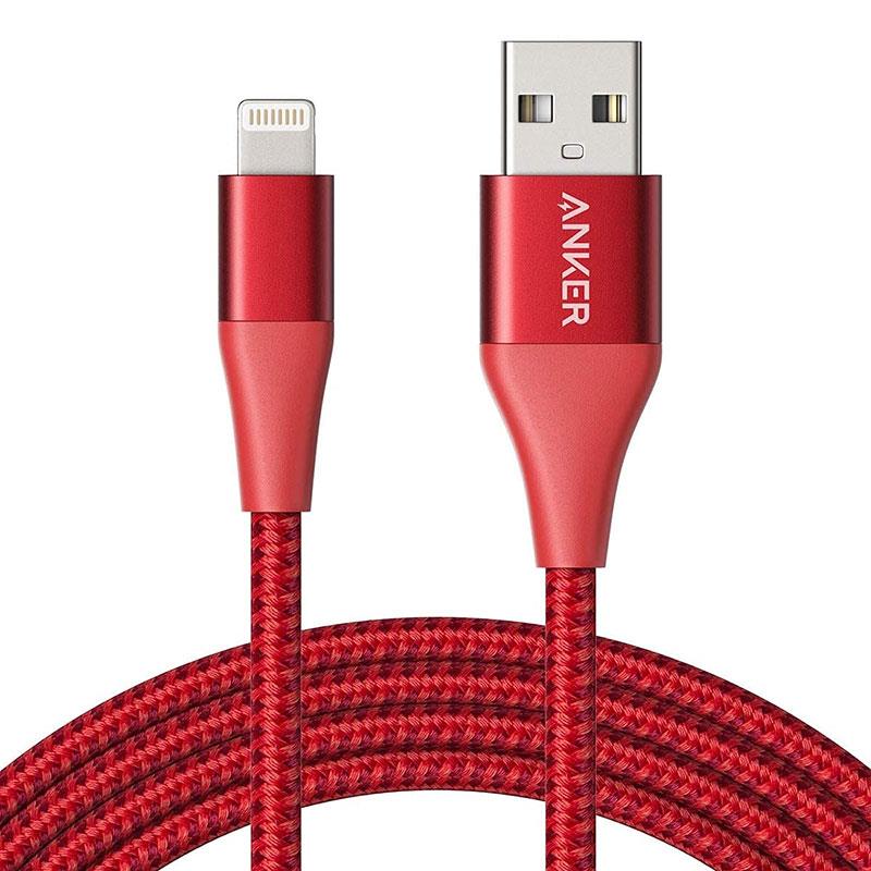 CABLE LIGHTNING TO USB-A 1.8M/RED A8453H93 ANKER