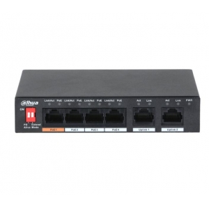 NET SWITCH 4PORT 4POE 100M/PFS3006-4ET-60-V2 DAHUA