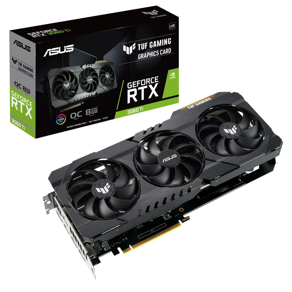 VGA PCIE16 RTX3060TI 8GB GDDR6/TUF-RTX3060TI-O8G-V2-GAM ASUS